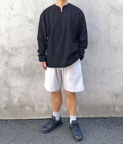 blurhms ROOTSTOCK/ROUGH&SMOOTH THERMAL OVER NECK LS (BLACK)