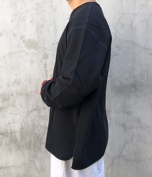 blurhms ROOTSTOCK/ROUGH&SMOOTH THERMAL OVER NECK LS (BLACK)