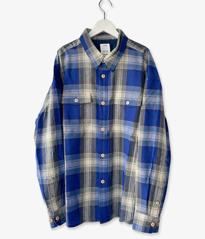 visvim/LUMBER CHECK L/S (BLUE)
