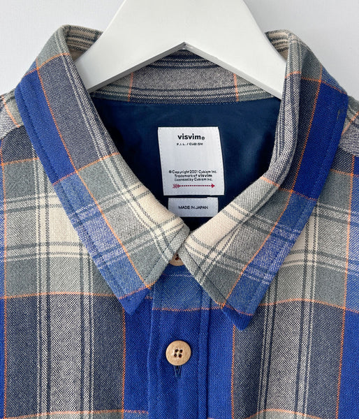 visvim/LUMBER CHECK L/S (BLUE)