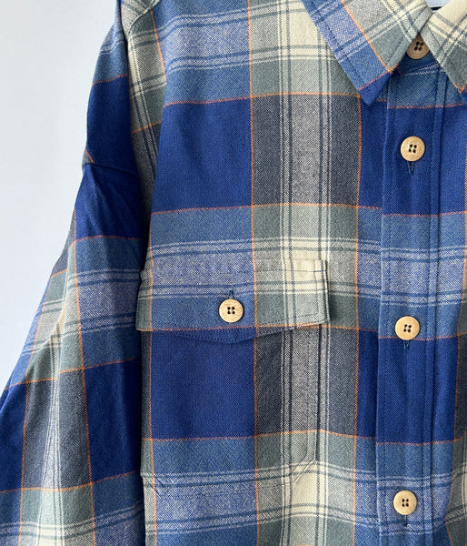 visvim/LUMBER CHECK L/S (BLUE)