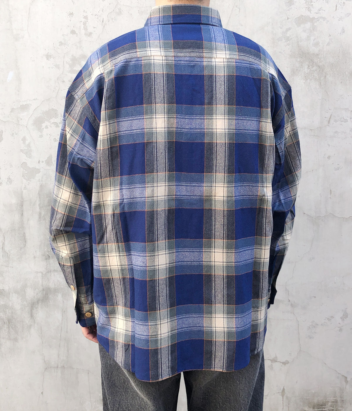 visvim/LUMBER CHECK L/S (BLUE)