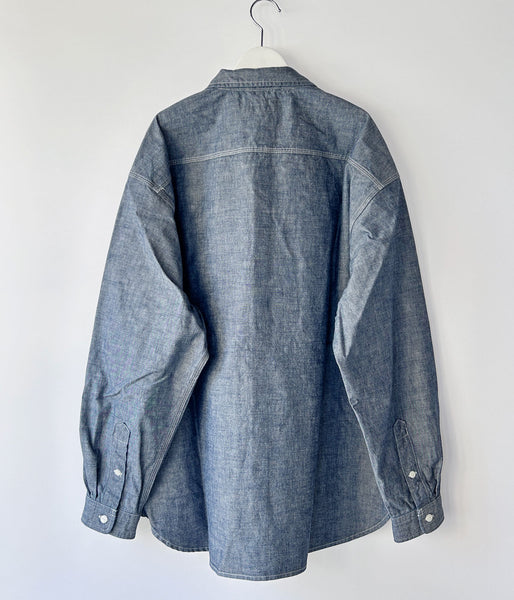 DESCENDANT/NORMAN CHAMBRAY LS SHIRT (INDIGO)