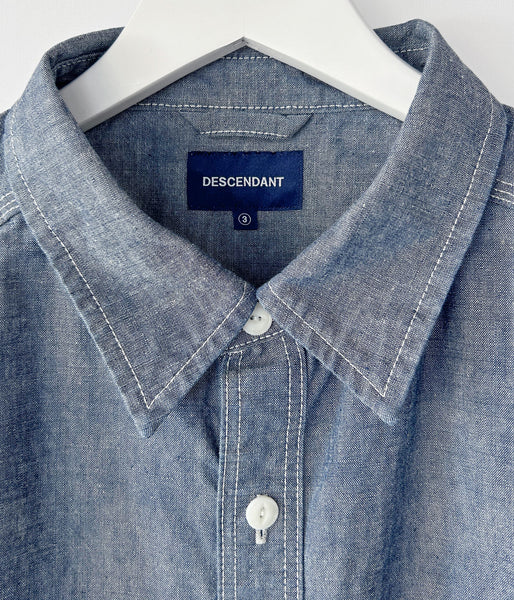 DESCENDANT/NORMAN CHAMBRAY LS SHIRT (INDIGO)