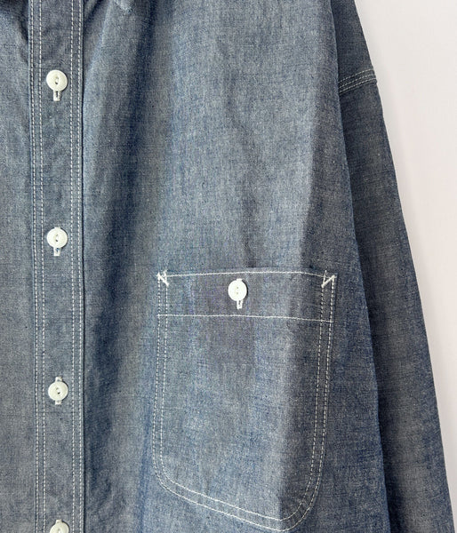 DESCENDANT/NORMAN CHAMBRAY LS SHIRT (INDIGO)