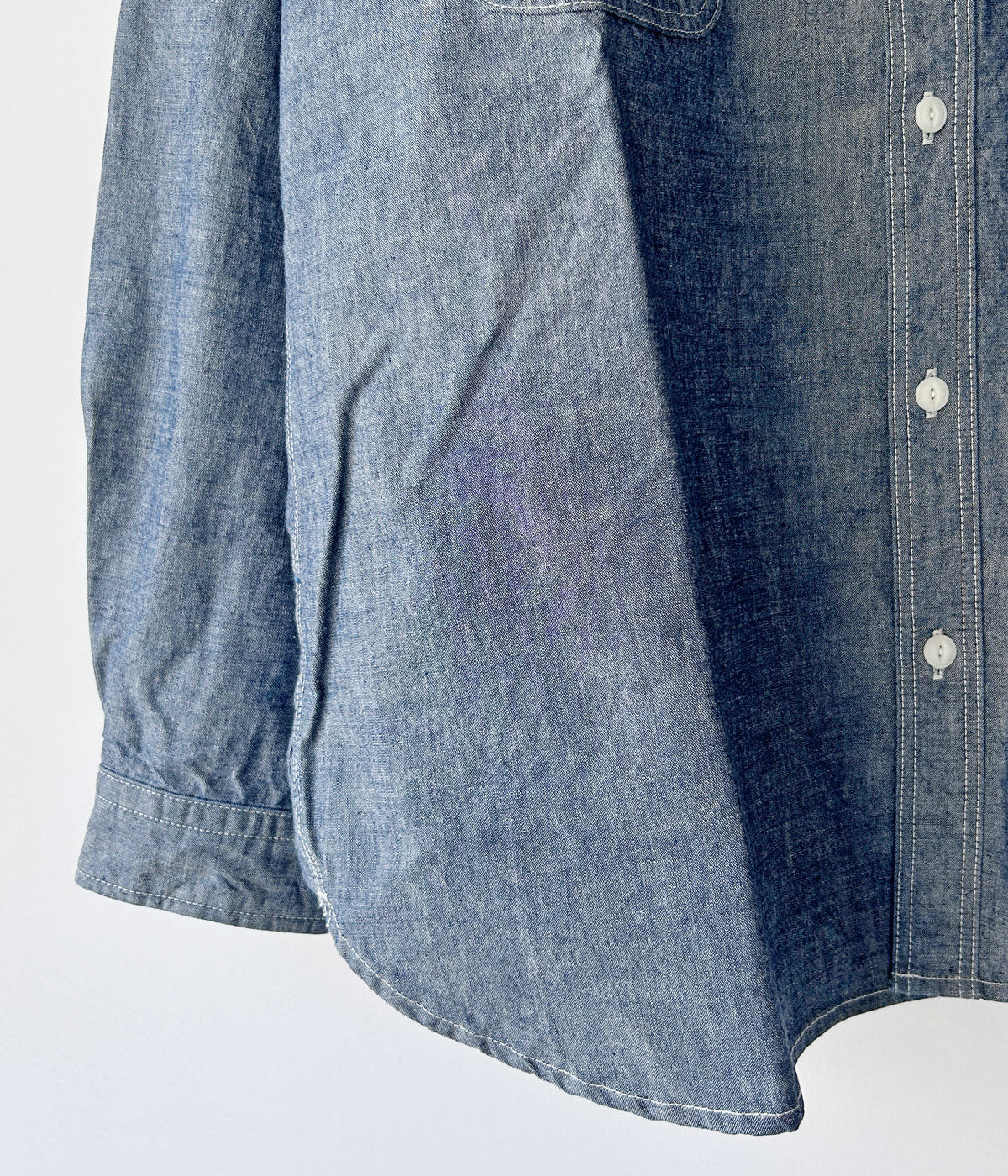 DESCENDANT/NORMAN CHAMBRAY LS SHIRT (INDIGO)