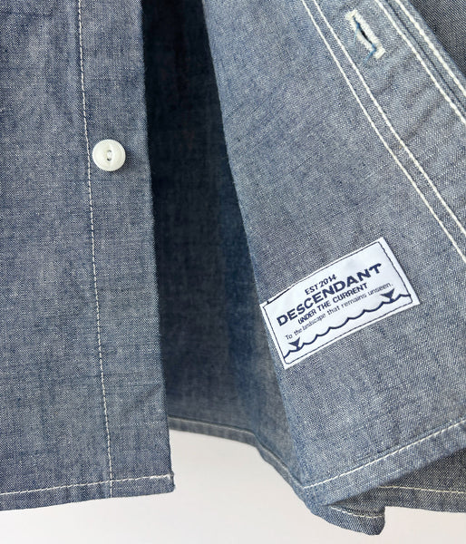 DESCENDANT/NORMAN CHAMBRAY LS SHIRT (INDIGO)