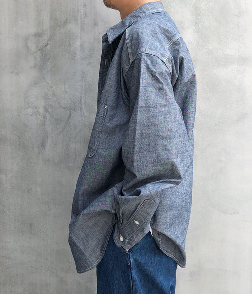 DESCENDANT/NORMAN CHAMBRAY LS SHIRT (INDIGO)