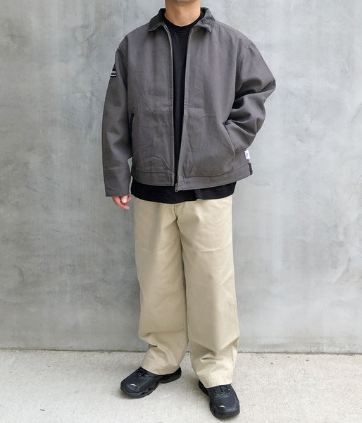 DESCENDANT/SEAFOWL TWILL TROUSERS (BEIGE)