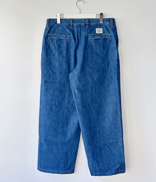 DESCENDANT/SF DENIM WIDE TROUSERS (INDIGO)