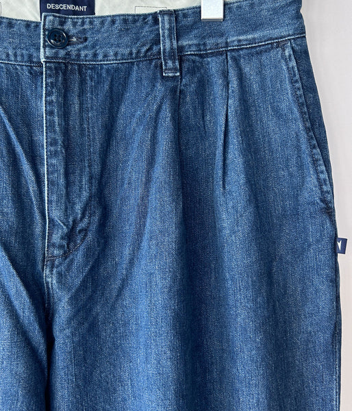 DESCENDANT/SF DENIM WIDE TROUSERS (INDIGO)