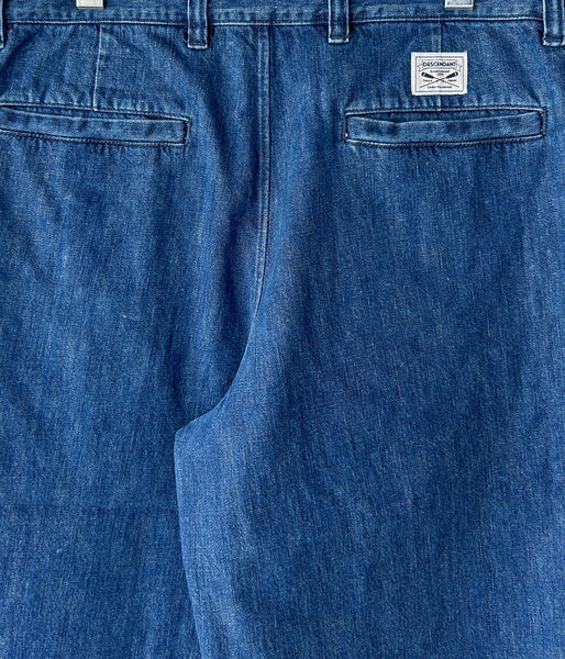 DESCENDANT/SF DENIM WIDE TROUSERS (INDIGO)
