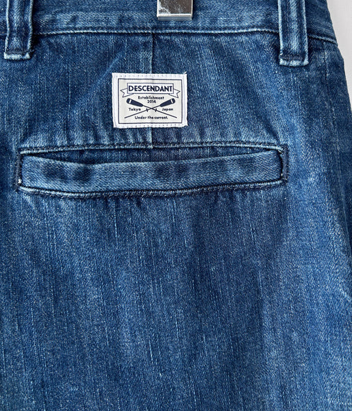 DESCENDANT/SF DENIM WIDE TROUSERS (INDIGO)