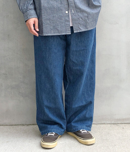 DESCENDANT/SF DENIM WIDE TROUSERS (INDIGO)