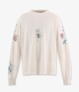 SAINT MICHAEL/DW_LS TEE/TATTOO/WHITE