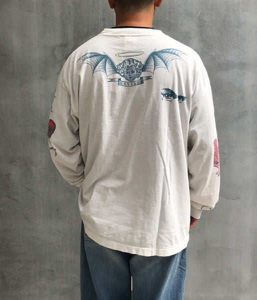 SAINT MICHAEL/DW_LS TEE/TATTOO/WHITE