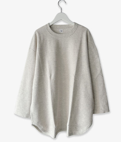 blurhms ROOTSTOCK/ROUGH&SMOOTH THERMAL BASEBALL TEE (HEATHER OATMEAL)