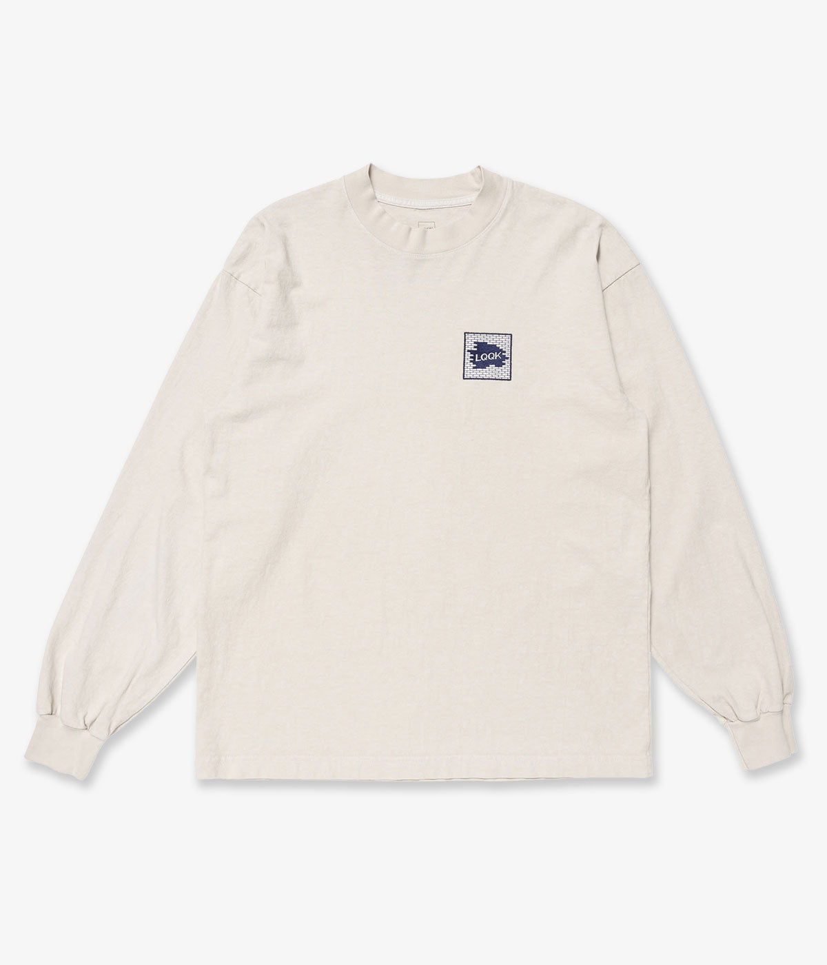 LQQK Studio/LONGSLEEVE BRICK LOGO (STONE)