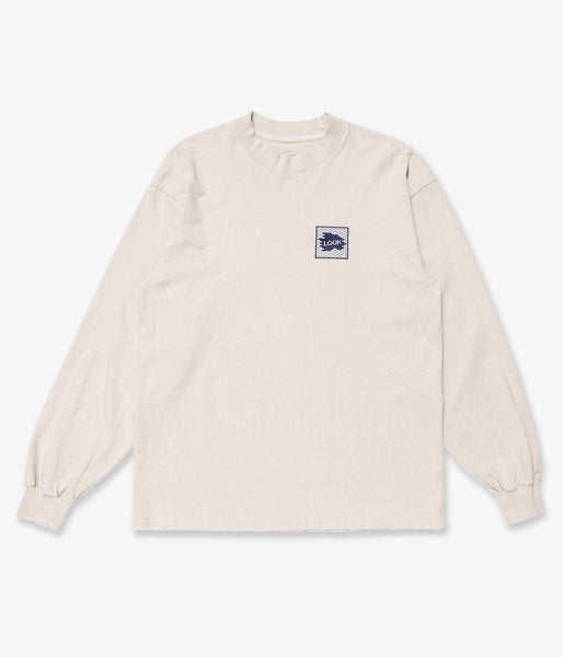 LQQK Studio/LONGSLEEVE BRICK LOGO (STONE)