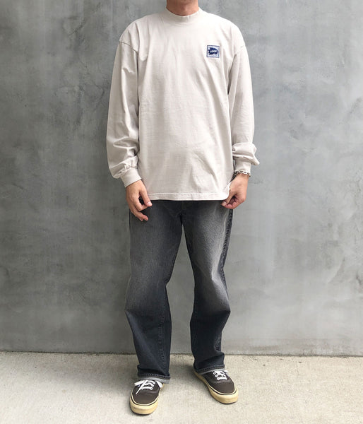 LQQK Studio/LONGSLEEVE BRICK LOGO (STONE)