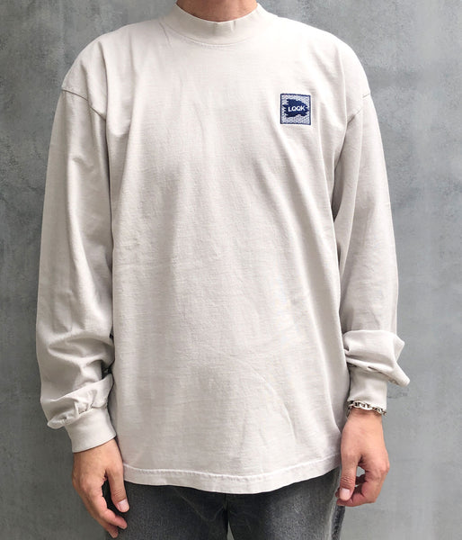 LQQK Studio/LONGSLEEVE BRICK LOGO (STONE)