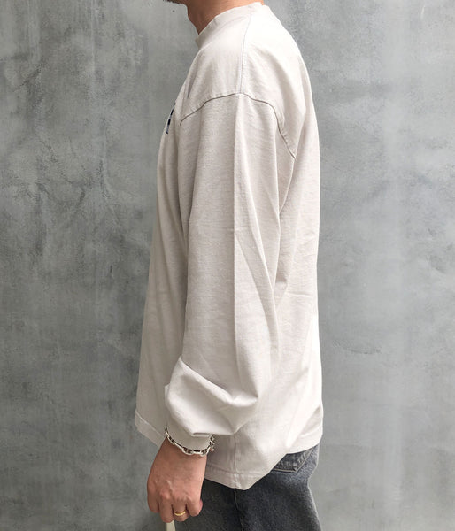 LQQK Studio/LONGSLEEVE BRICK LOGO (STONE)