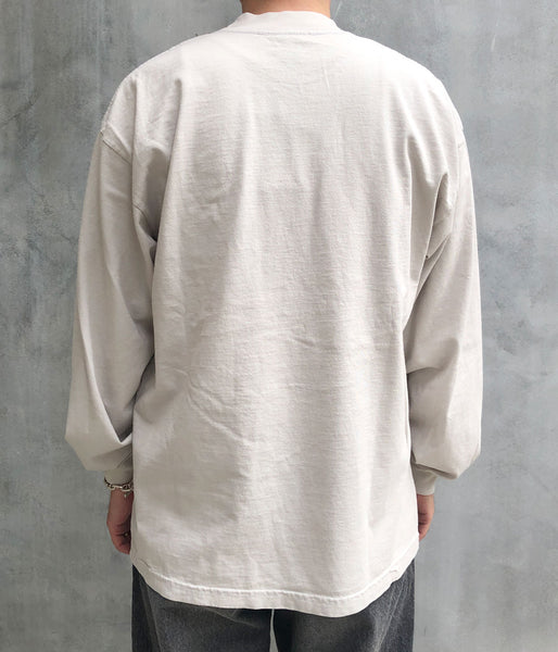 LQQK Studio/LONGSLEEVE BRICK LOGO (STONE)