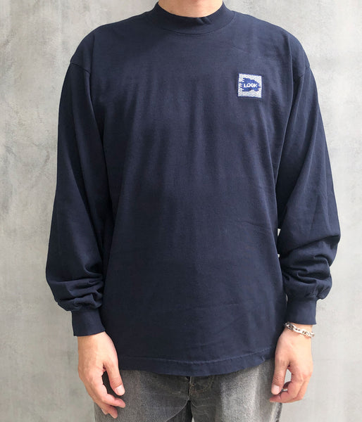 LQQK Studio/LONGSLEEVE BRICK LOGO (NAVY)