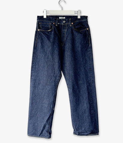 INTERIM/WASH HEAVY KIBATA SHUTTLE WWII 1943 DENIM JEANS (NAVY)