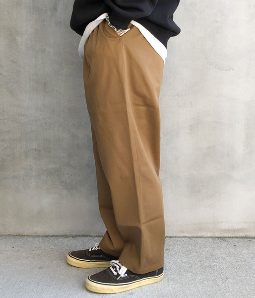 DESCENDANT/DC-3 ORGANIC COTTON TWILL TROUSERS (KhaKee)