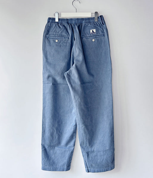 DESCENDANT/SHORE TWILL BEACH TROUSERS PIGMENT DYE (NAVY)