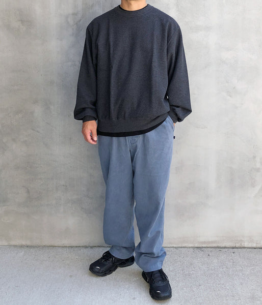 DESCENDANT/SHORE TWILL BEACH TROUSERS PIGMENT DYE (NAVY)