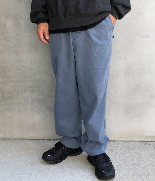 DESCENDANT/SHORE TWILL BEACH TROUSERS PIGMENT DYE (NAVY)
