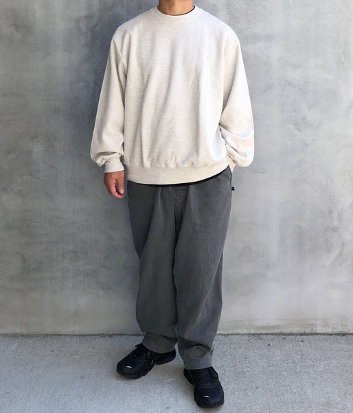 DESCENDANT/SHORE TWILL BEACH TROUSERS PIGMENT DYE (BLACK)
