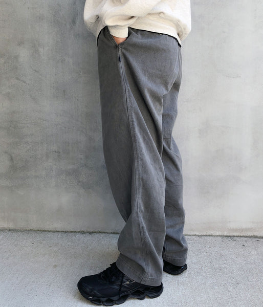 DESCENDANT/SHORE TWILL BEACH TROUSERS PIGMENT DYE (BLACK)