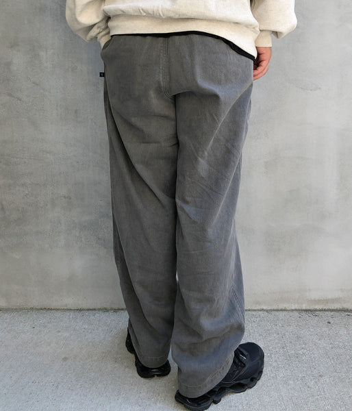 DESCENDANT/SHORE TWILL BEACH TROUSERS PIGMENT DYE (BLACK)