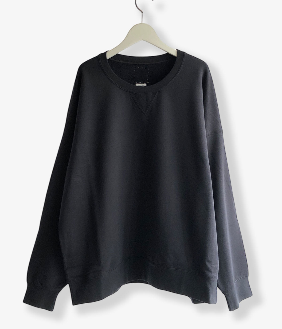 visvim/ULTIMATE JUMBO SB SWEAT L/S (BLACK)