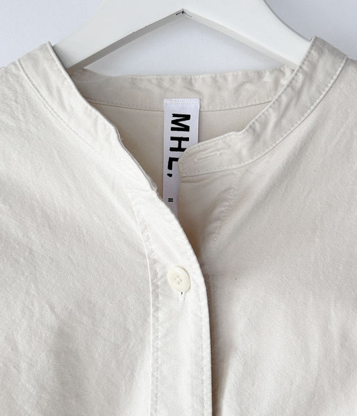 MHL./SOFT HOPSACK SHIRT WOMENS (ECRU)