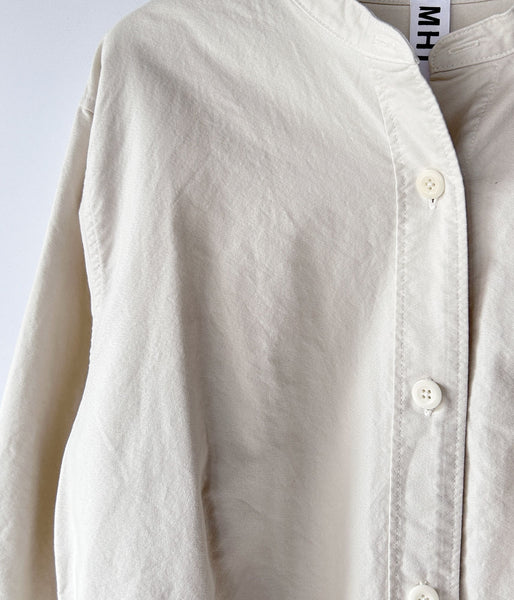 MHL./SOFT HOPSACK SHIRT WOMENS (ECRU)