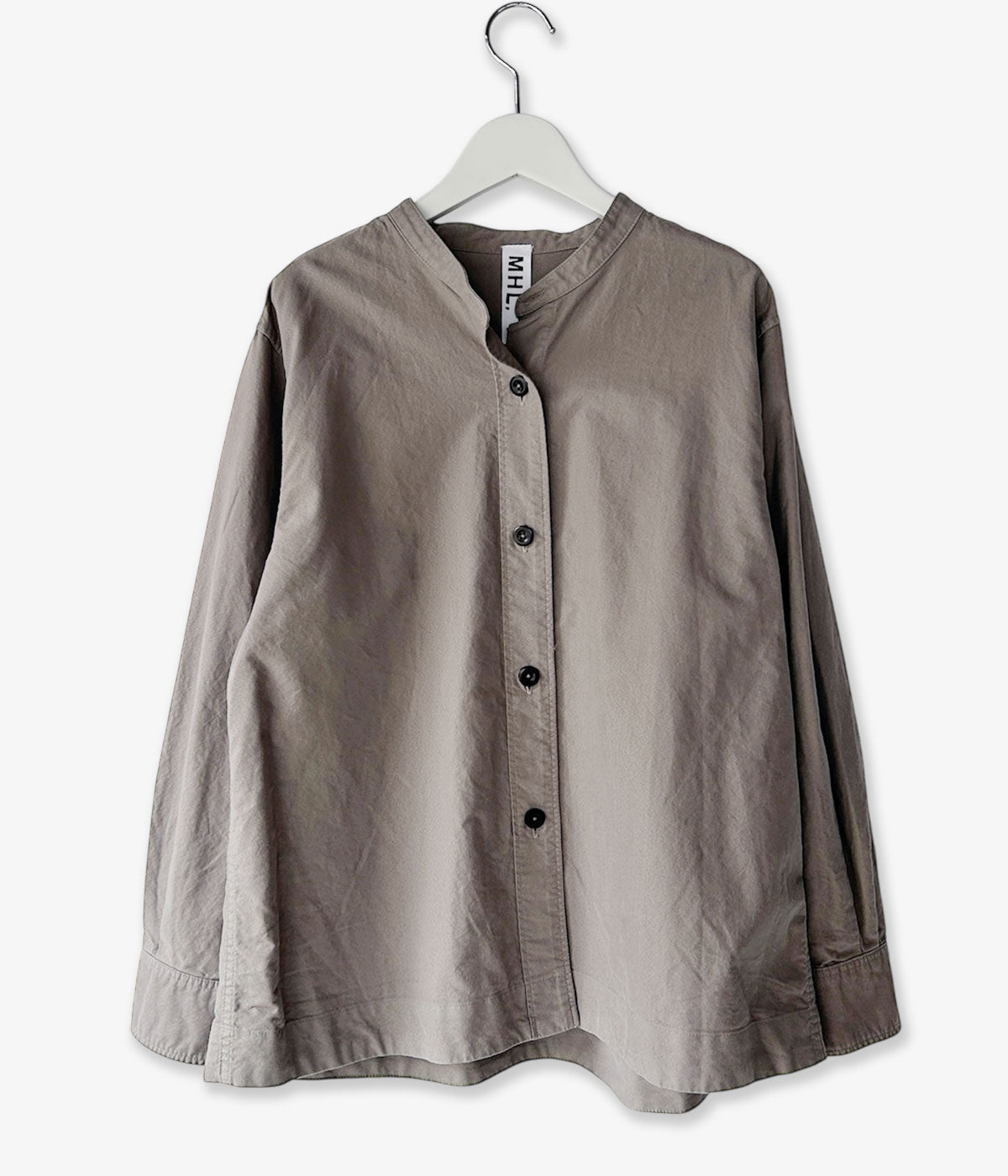 MHL./SOFT HOPSACK SHIRT WOMENS (TAUPE)