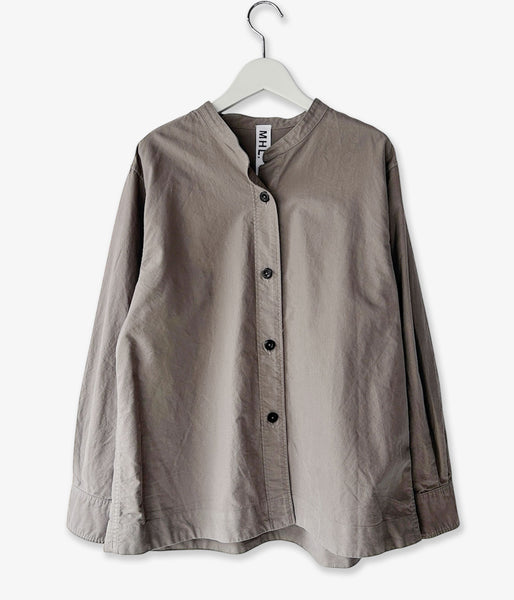 MHL./SOFT HOPSACK SHIRT WOMENS (TAUPE)