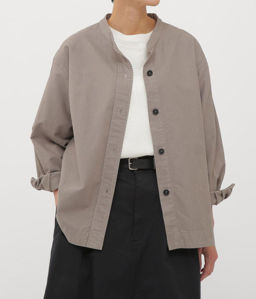 MHL./SOFT HOPSACK SHIRT WOMENS (TAUPE)