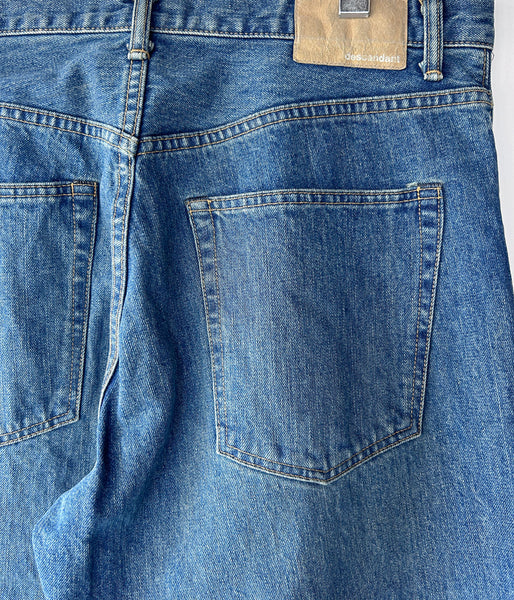 DESCENDANT/1995 DENIM TROUSERS BAGGY LIGHT WASH (INDIGO)