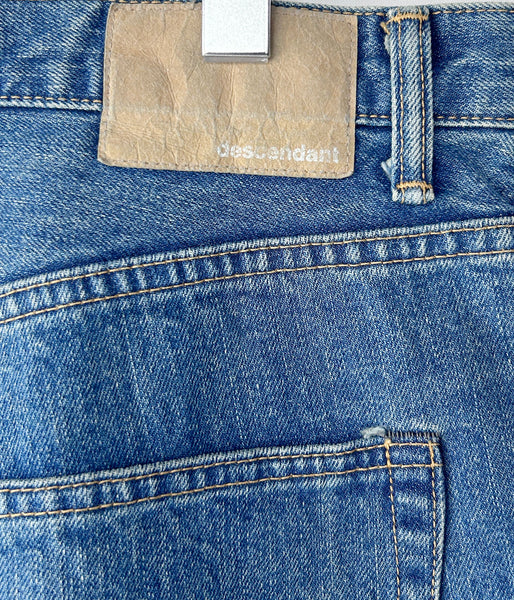 DESCENDANT/1995 DENIM TROUSERS BAGGY LIGHT WASH (INDIGO)