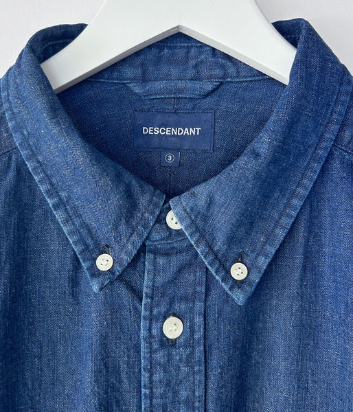 DESCENDANT/ALLEN DENIM LS SHIRT (INDIGO)