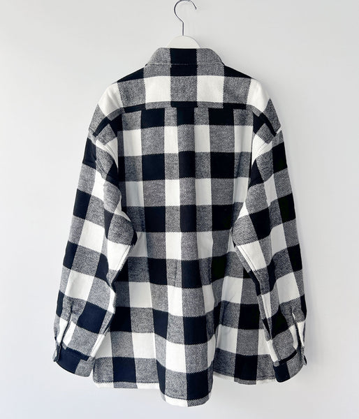 DESCENDANT/VANNING PLAID LS SHIRT (WHITE)