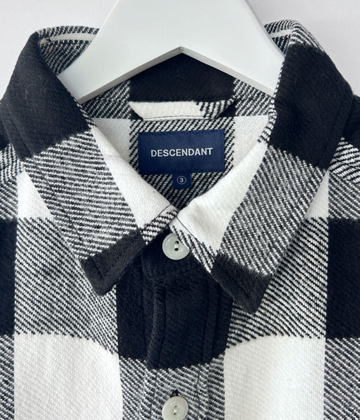 DESCENDANT/VANNING PLAID LS SHIRT (WHITE)