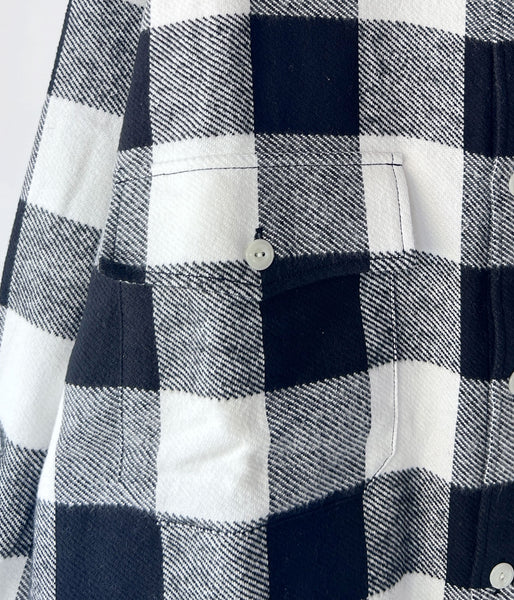 DESCENDANT/VANNING PLAID LS SHIRT (WHITE)