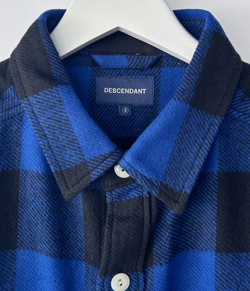 DESCENDANT/VANNING PLAID LS SHIRT (BLUE)