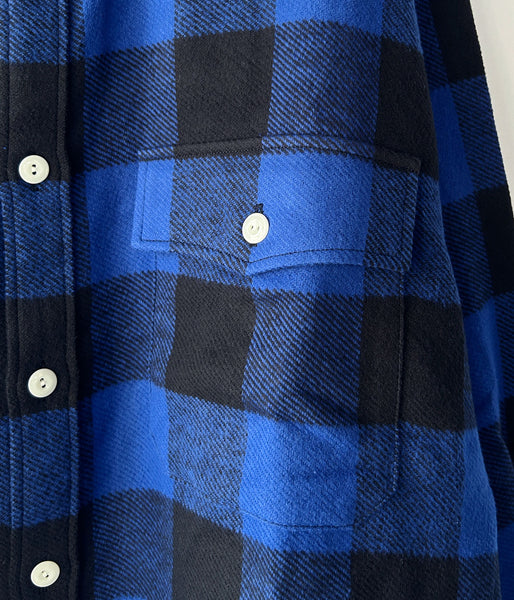 DESCENDANT/VANNING PLAID LS SHIRT (BLUE)